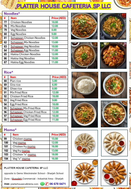 Platter Menu 003